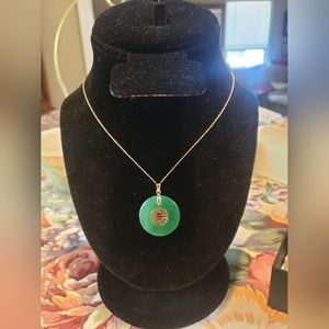 10kt gold Imperial Jade